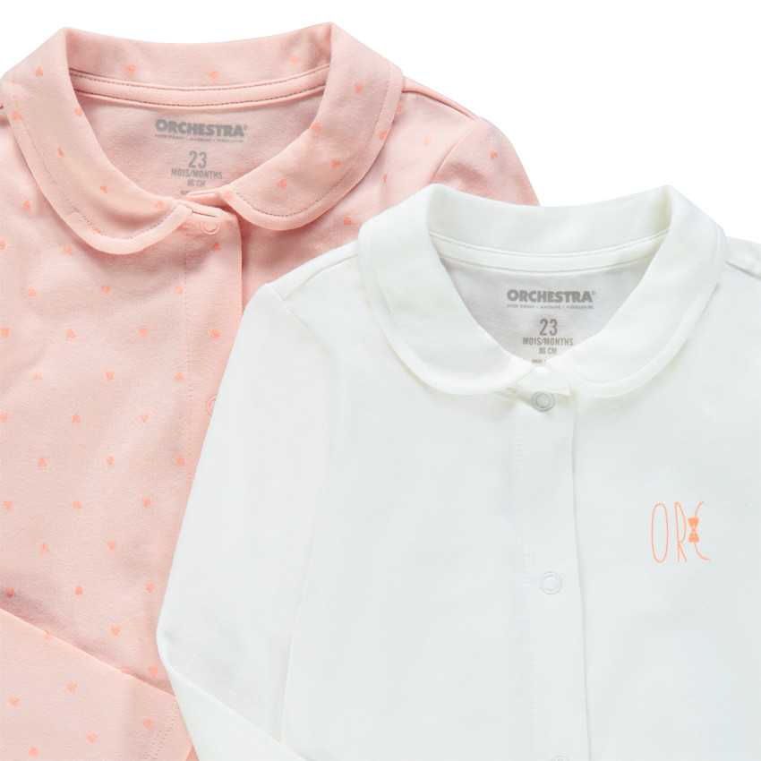 Pack 2 bodies manga larga cuello Peter Pan  Additional Pack 2 bodies manga larga cuello Peter Pan