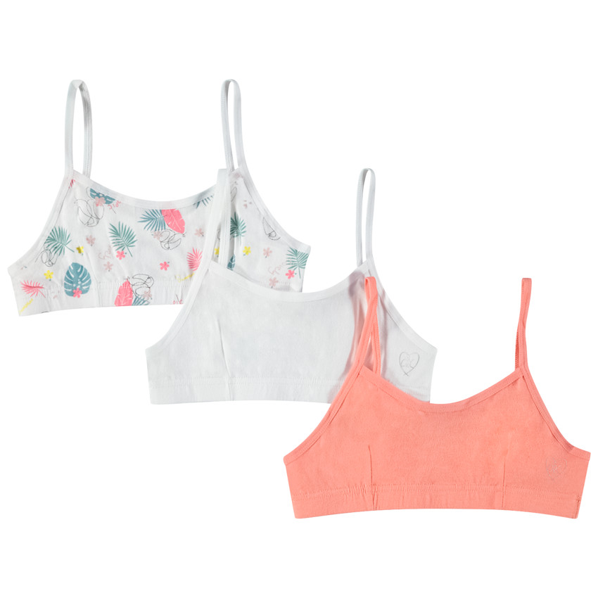 Pack de 3 sujetadores de jersey niña 
