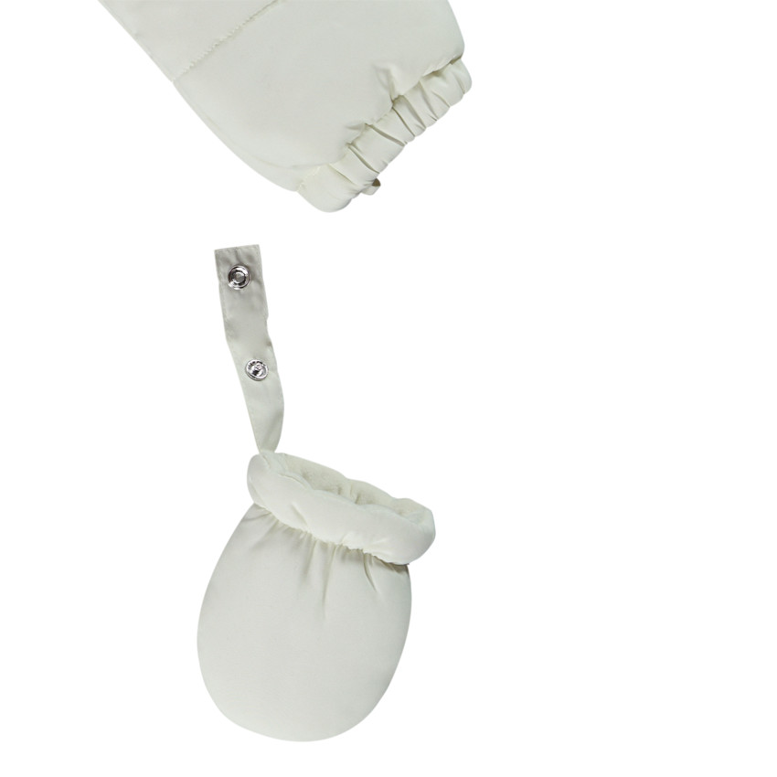 Combi-pilote matelassée unie pour bébé avec finitions différentes selon l'âge 