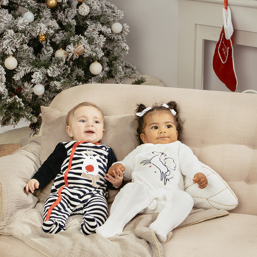 Pelele terciopelo rayas + motivo navideño  Additional Pelele terciopelo rayas + motivo navideño