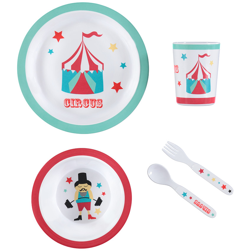 Conjunto para comer Circus - 5 piezas 
