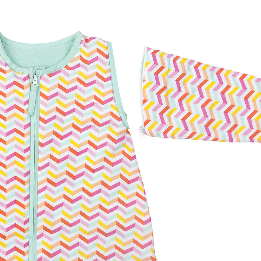 Saquito de mangas extraíbles con estampado gráfico 