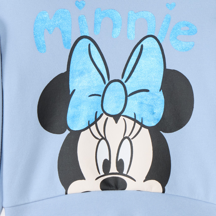 Sudadera de niña de felpa con estampado de Minnie Disney 