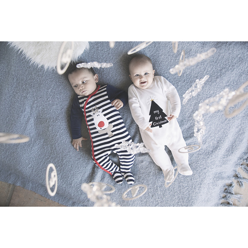 Pelele terciopelo rayas + motivo navideño  Additional Pelele terciopelo rayas + motivo navideño