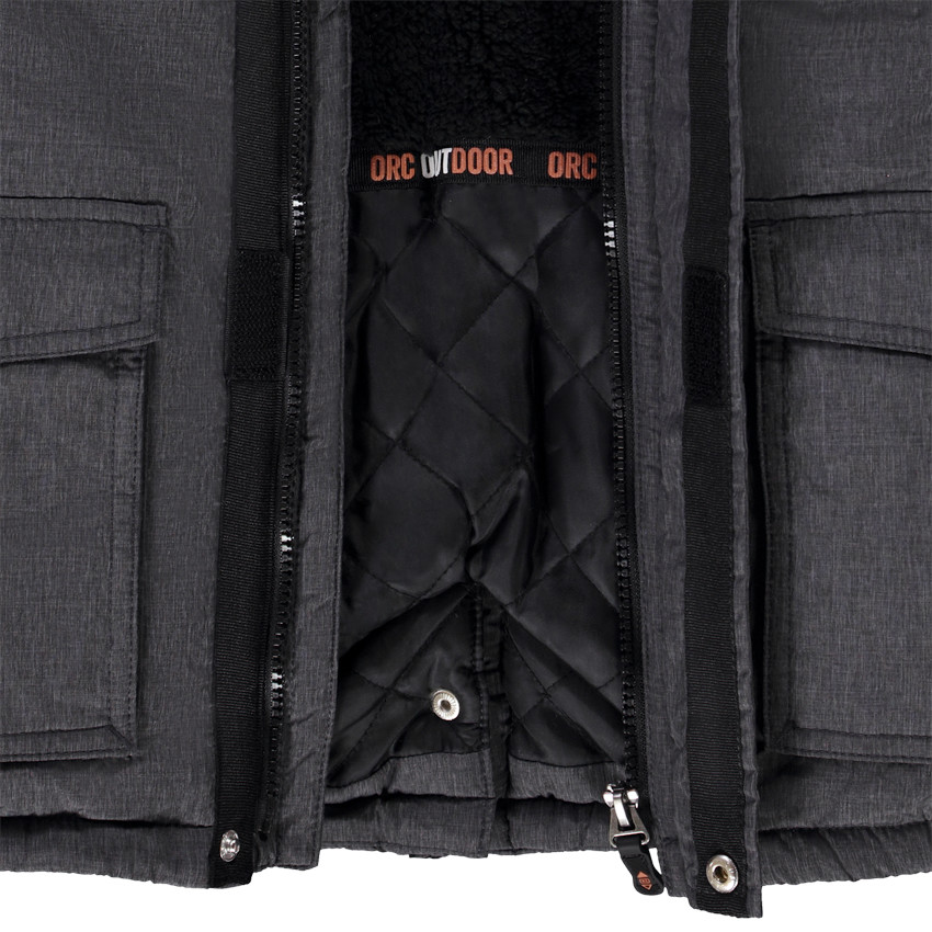 Parka grand froid déperlante à capuche en polyamide pour garçon 