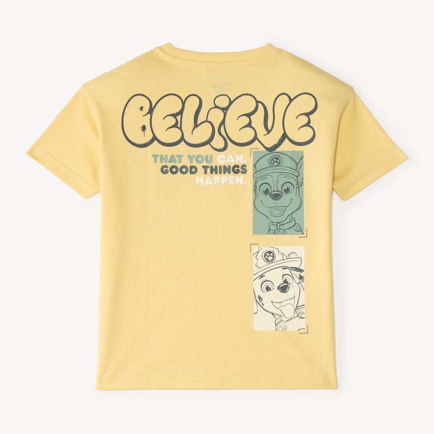 Camiseta de manga corta oversize con estampado de Patrulla Canina para niño. 