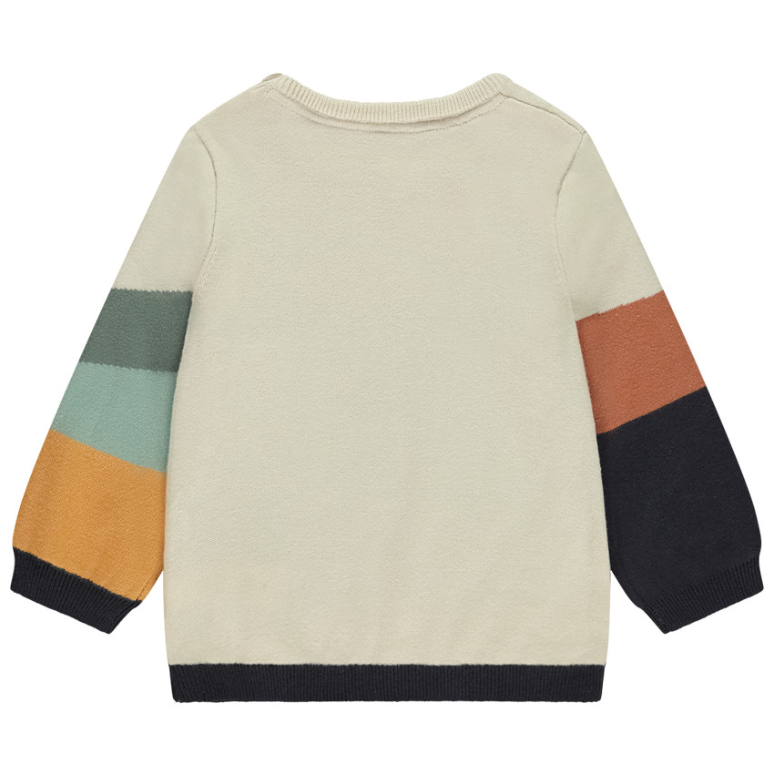 Jersey jacquard de montaña y dinosaurio para bebé niño 