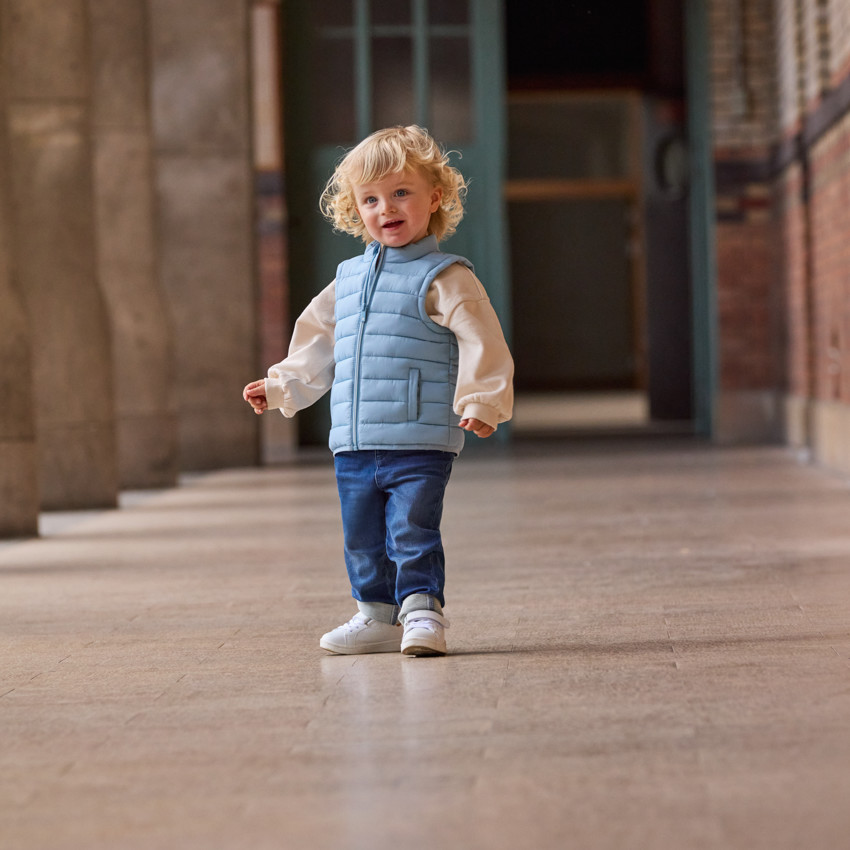 Chaleco acolchado liso sin mangas para bebé niño 