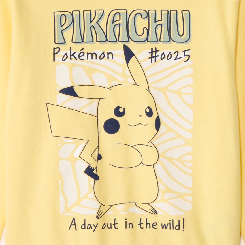 Sudadera de felpa con estampado de Pikachu Pokémon para niño 