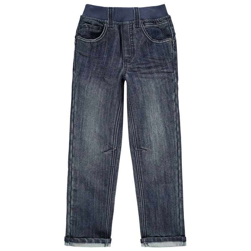 Jeans efecto desgastado con cintura elástica  Additional Jeans efecto desgastado con cintura elástica