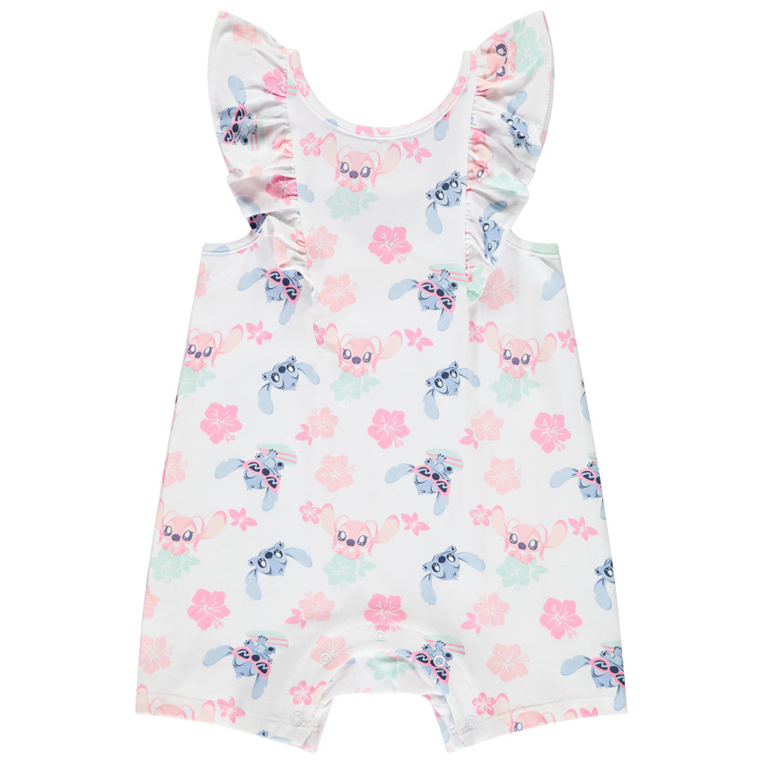 Pelele corto Stitch Disney para bebé niña 
