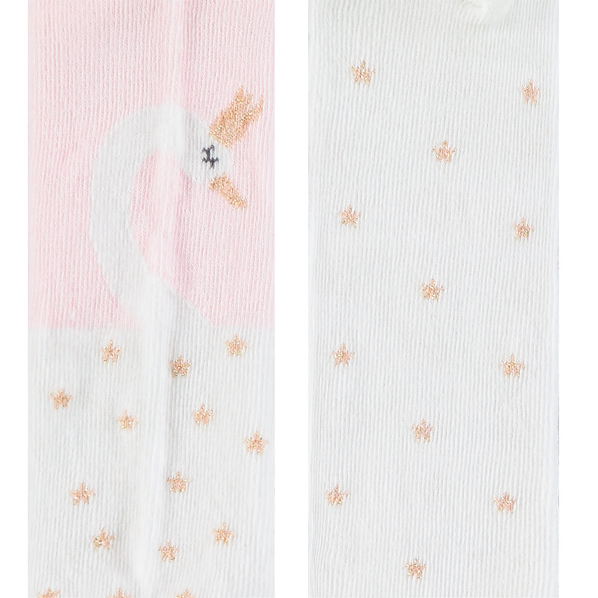 Leotardos estampado cisne y estrellas 