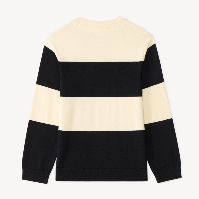 Jersey de niño de punto con bordado de bucle. 