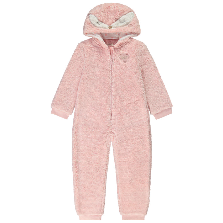 Surpyjama ludique oiseau en sherpa pour fille 