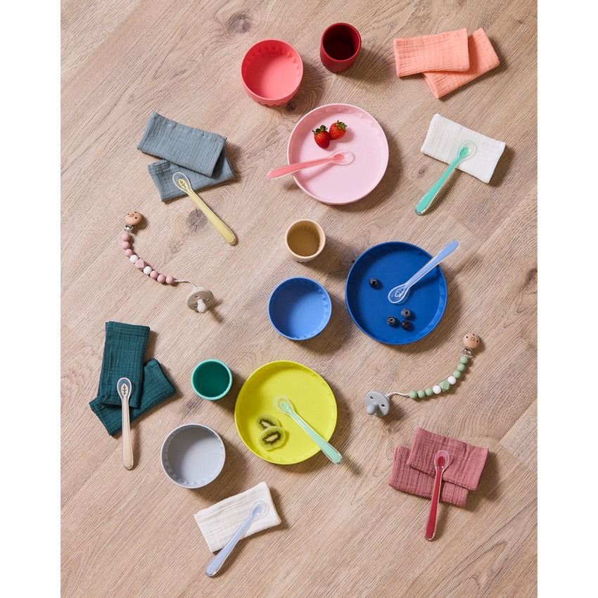 Set de vajilla de silicona 3 piezas - Origami 