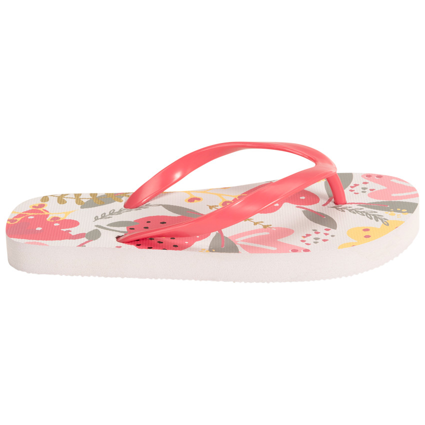 Chanclas con estampado floral para niña 