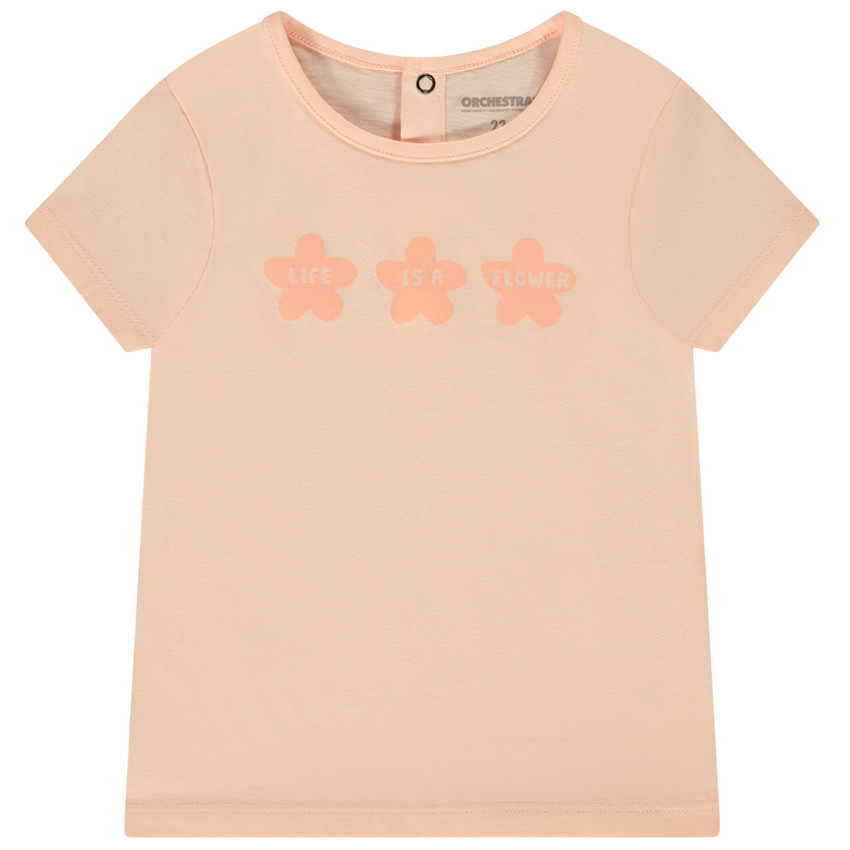 Camiseta manga corta estampado flores para bebé niña  Additional Camiseta manga corta estampado flores para bebé niña