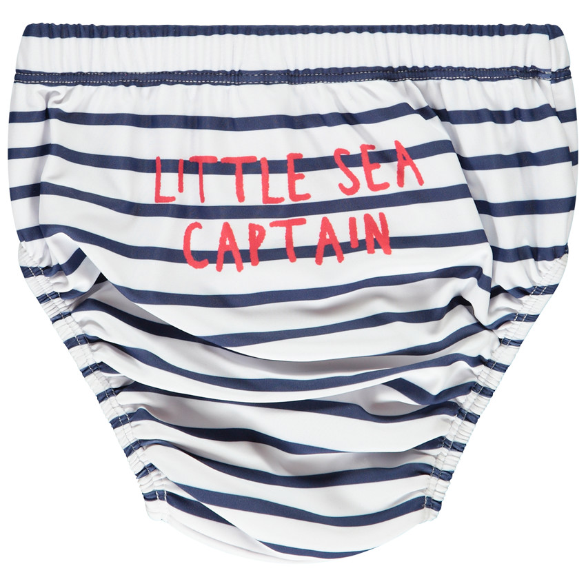 Pañal de baño a rayas y estampado para bebé niño 