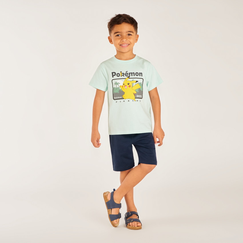 Camiseta de manga corta Pikachu Pokémon para niño 
