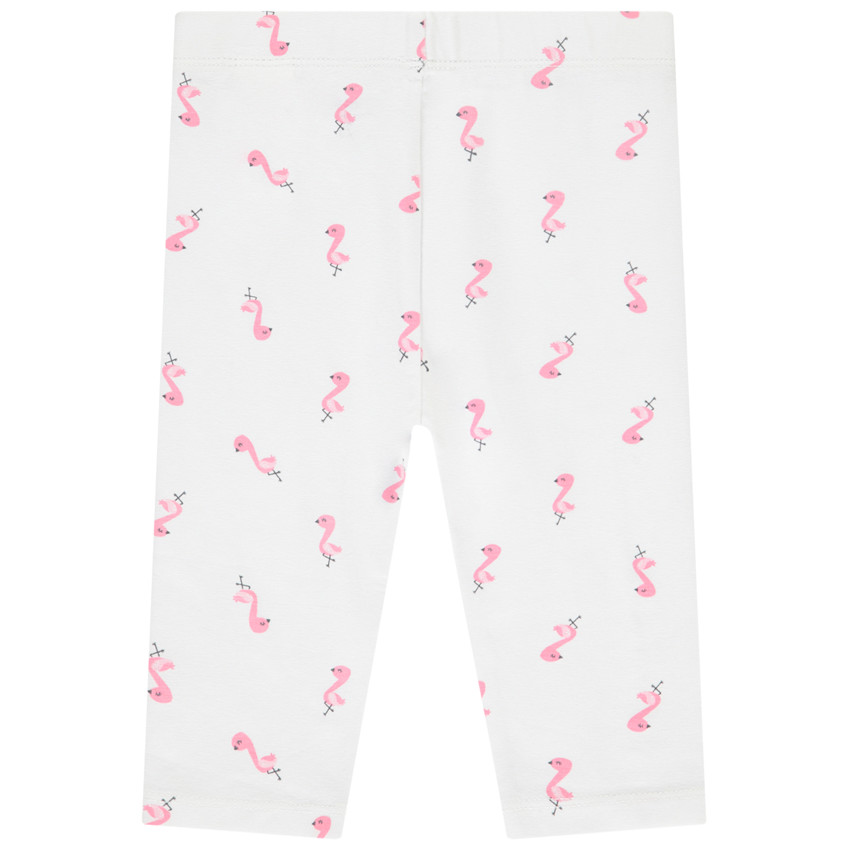 Pantalón corsario de jersey con estampado fantasía para bebé niña 