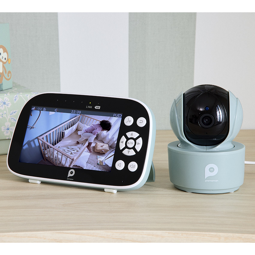 Babyphone video Ojo con cámara rotativa verde agua  Additional Babyphone video Ojo con cámara rotativa verde agua