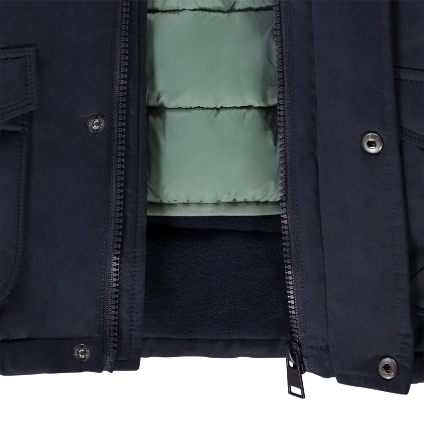 Parka 2 en 1 con chaleco efecto acolchado para niño 