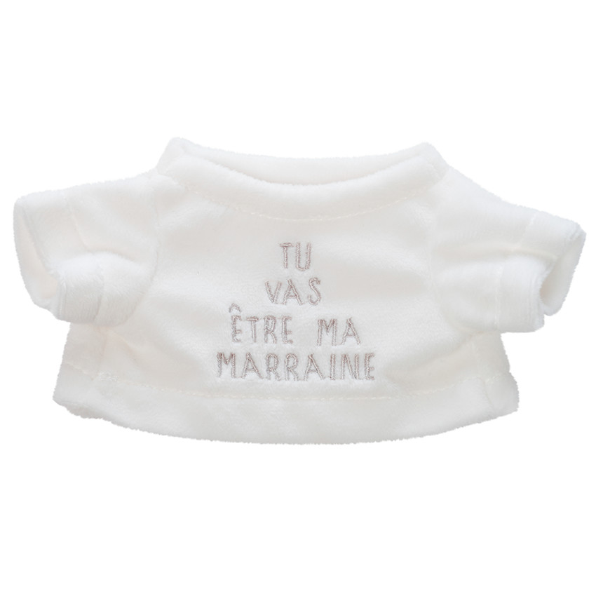 Camiseta para peluche "Vas a ser madrina" 