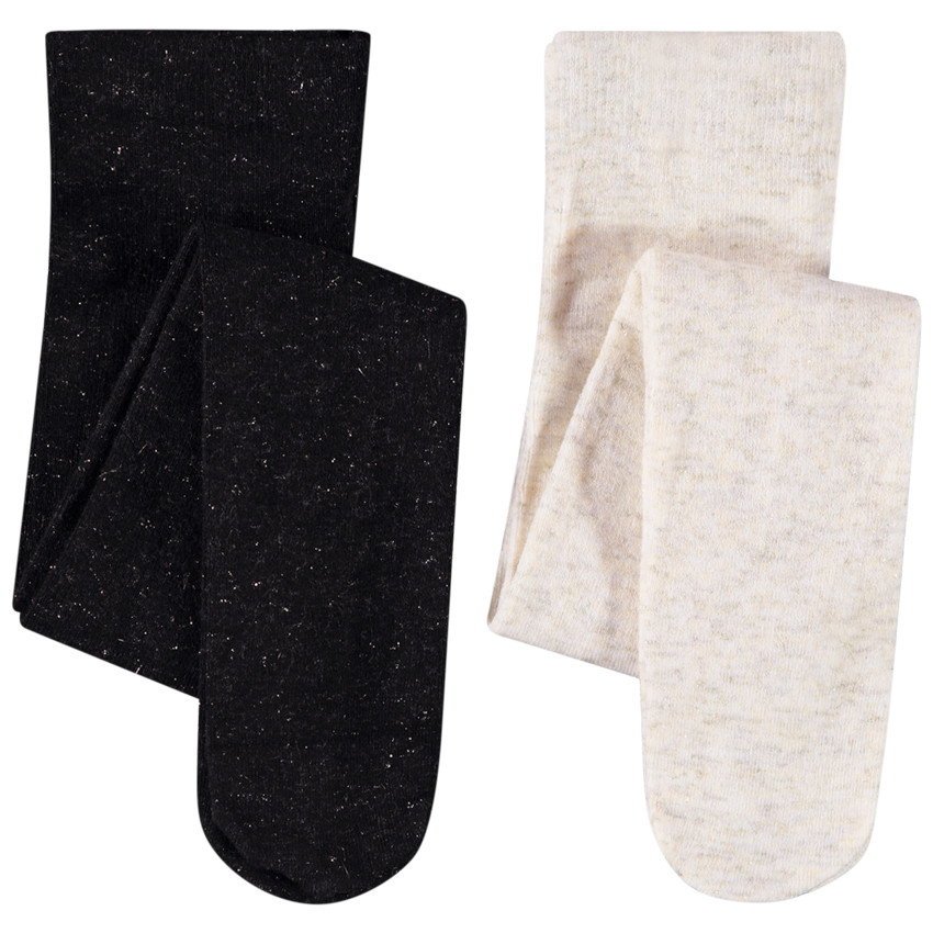 Pack de 2 leotardos gruesos para bebé niña 