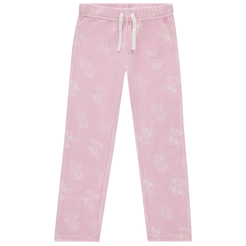 Pijama de 2 piezas de terciopelo con estampado Stitch niña 