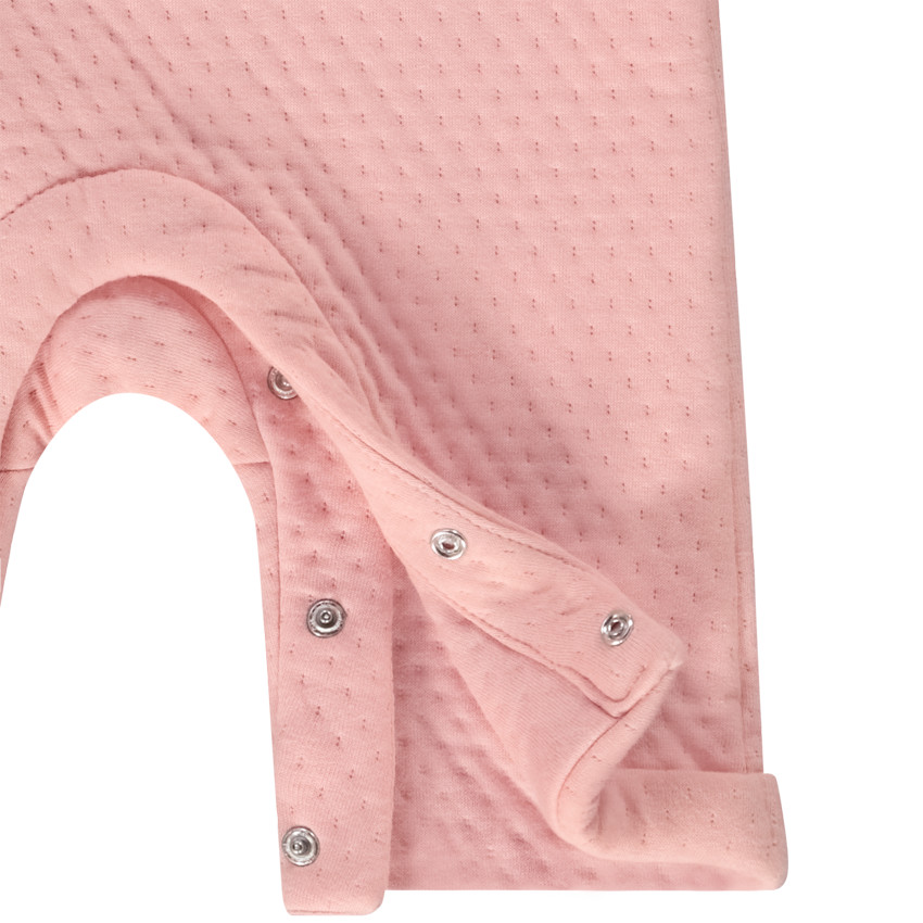 Conjunto 2 piezas con peto para bebé niña 