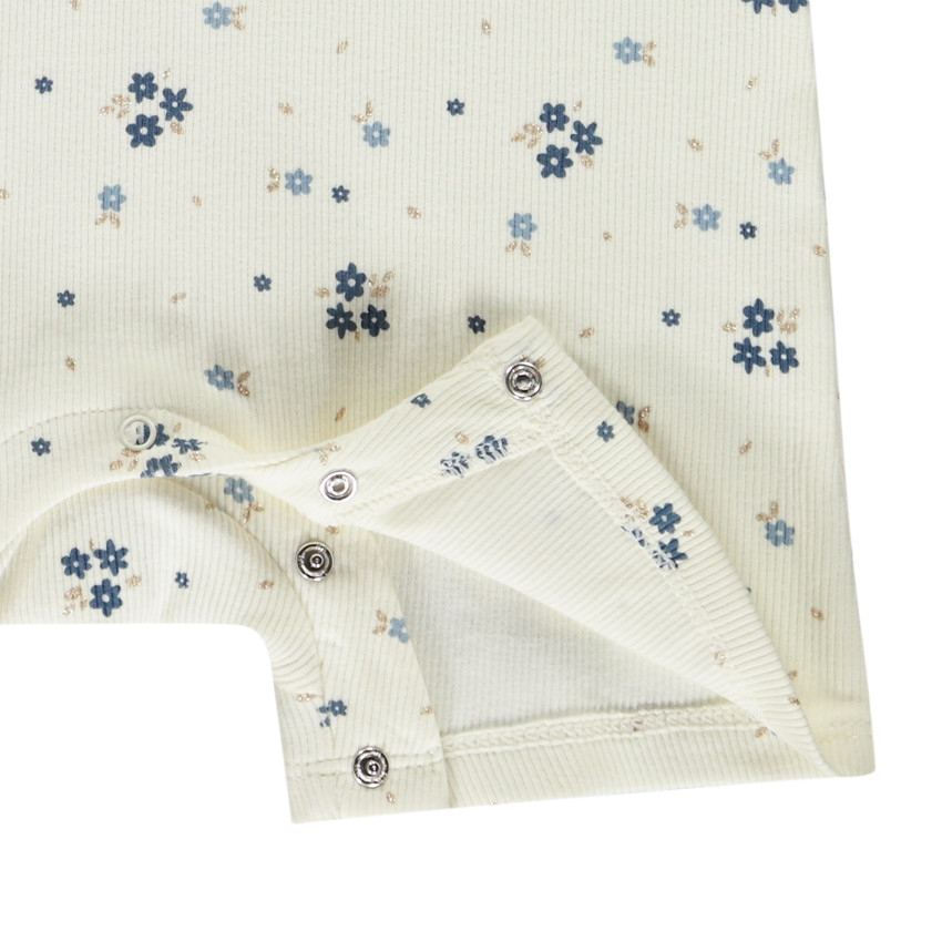 Mono de canalé con estampado floral para niña bebé  Additional Mono de canalé con estampado floral para niña bebé