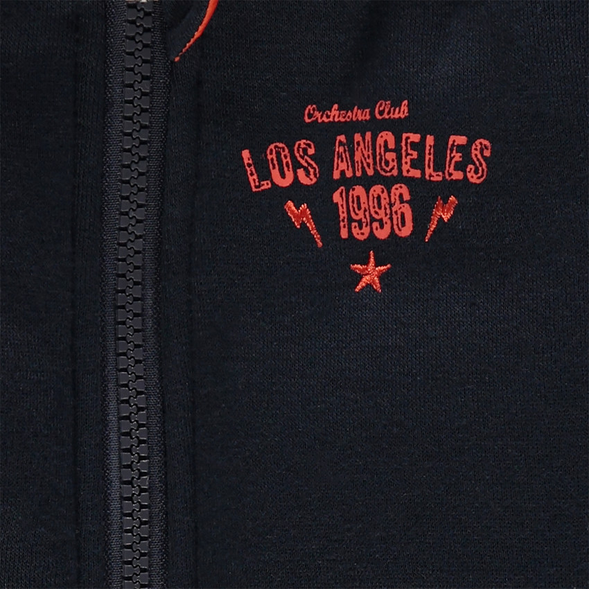 Cortavientos reversible con capucha extraíble estampado/liso 