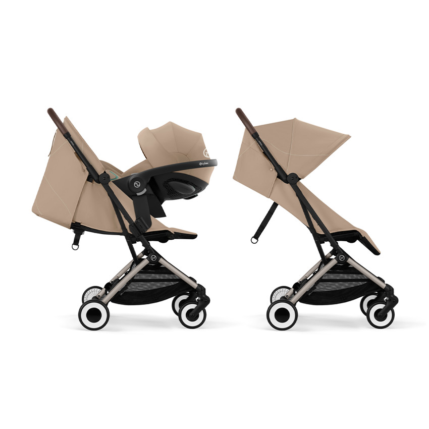 Silla de paseo ultracompacta Orfeo taupe/almond beige 