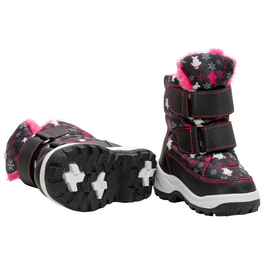 Botas de nieve con estampado de copos all-over y velcros del 20 al 23 