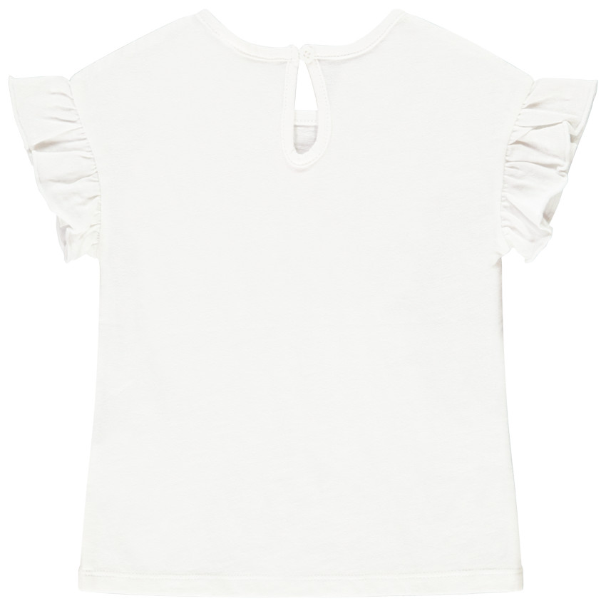 Camiseta de manga corta estampada de Mickey y Minnie para bebé niña 