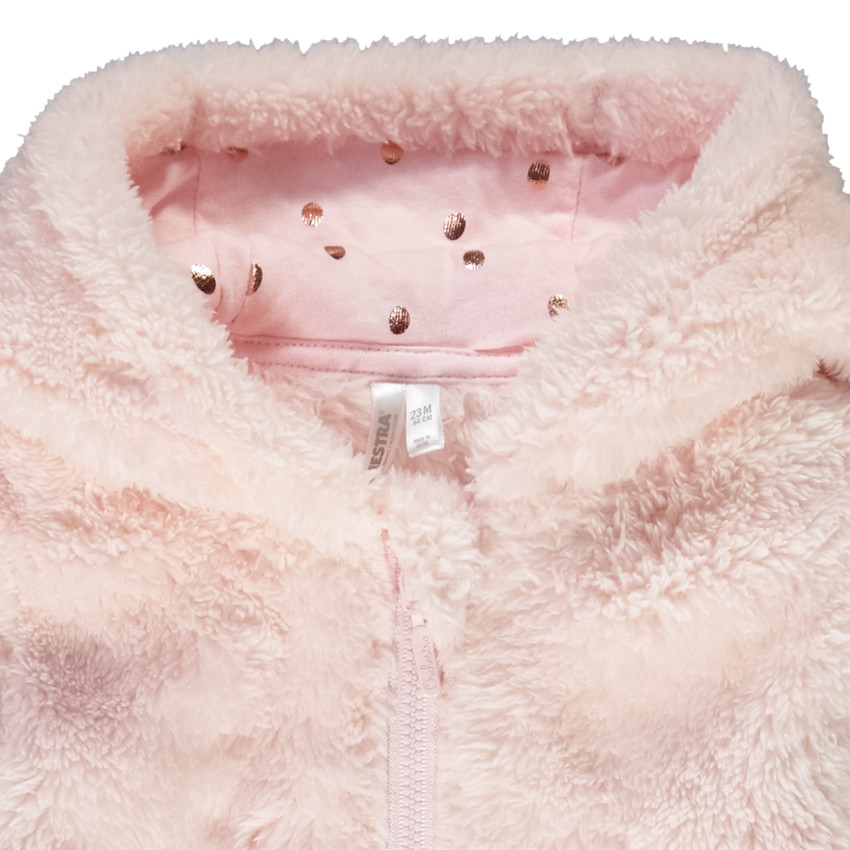 Chaleco polar con capucha de sherpa para bebé niña  Additional Chaleco polar con capucha de sherpa para bebé niña