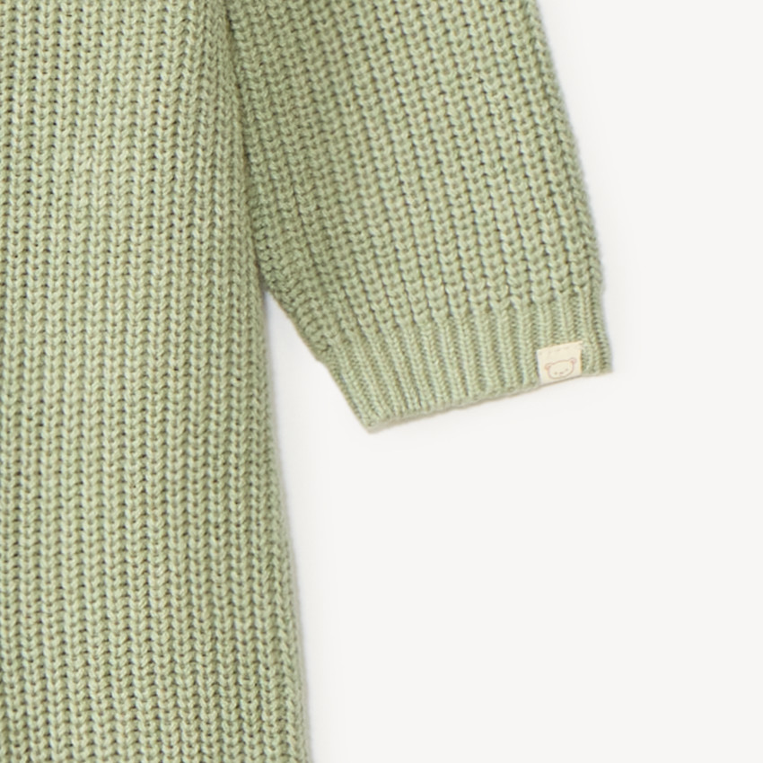 Conjunto de 2 piezas: mono + gorro de punto niño. 