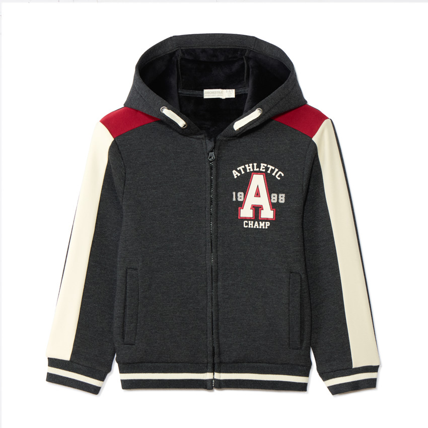 Chaleco con capucha y estampado de número deportivo para niño 