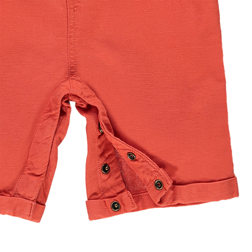 Ensemble salopette unie + chemise pour bébé garçon 