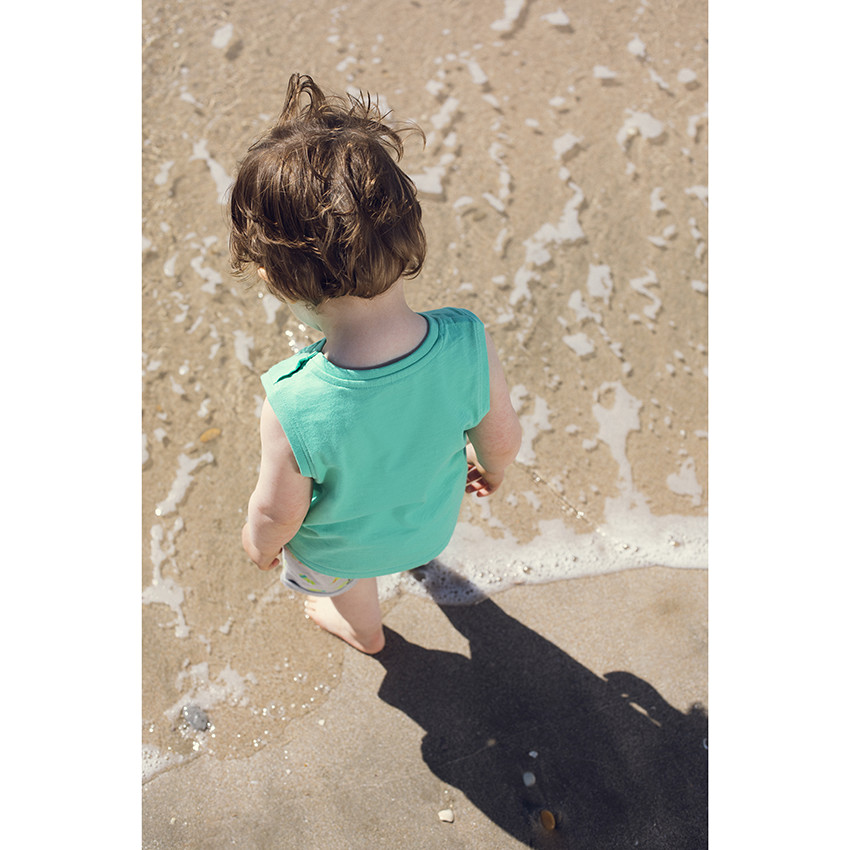 Conjunto camiseta sin mangas y bermudas estampado cactus all-over 