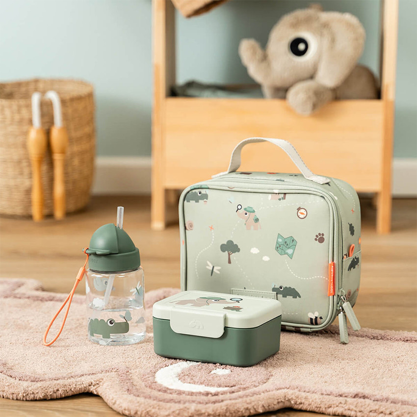 Snackbox avec piques snack Tiny Trails Vert 