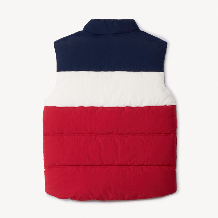 Chaleco acolchado sin mangas efecto color block para niño 