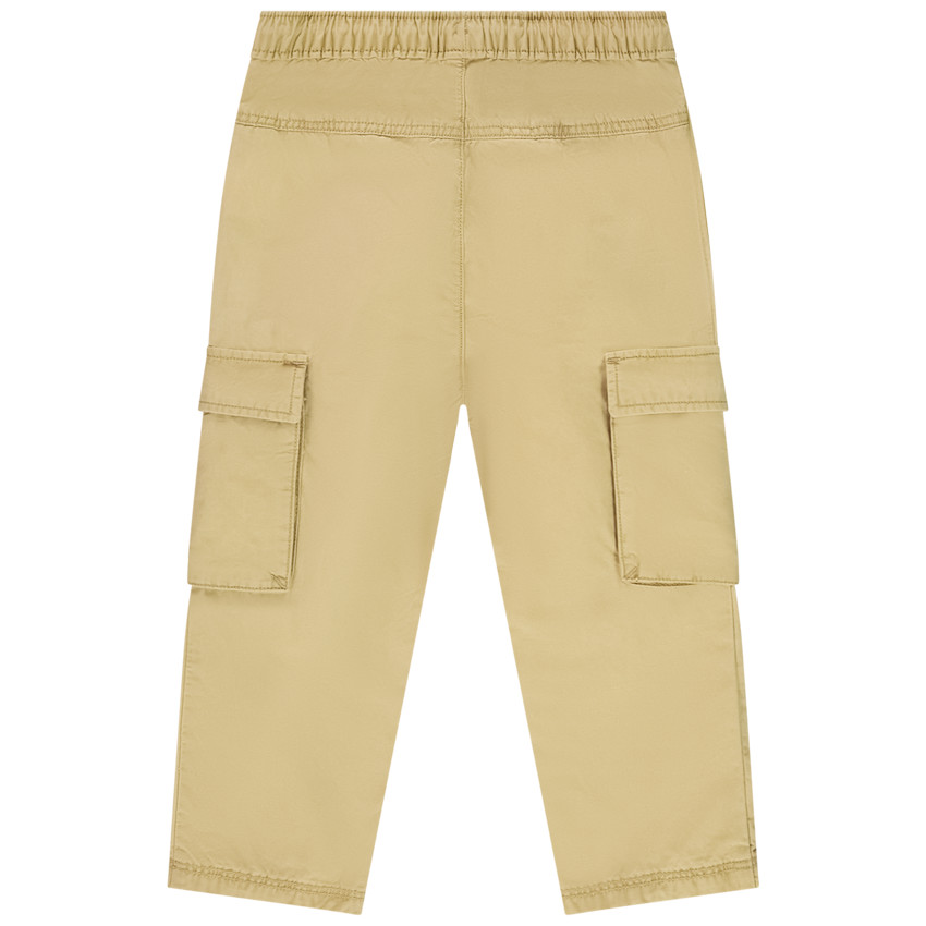 Pantalón cargo en tela lisa para bebé niño 