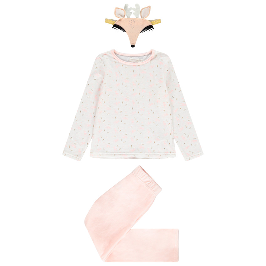 Pijama de terciopelo con antifaz 