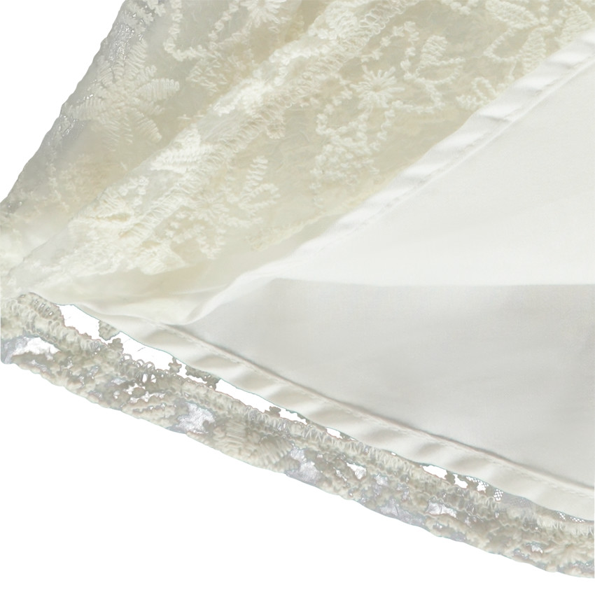 Falda de tul y organza bordada para niña 