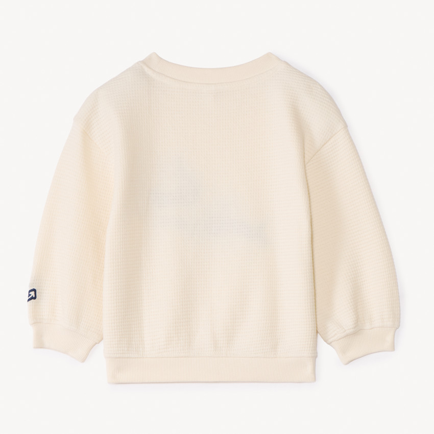 Sudadera de felpa con parche de ballena para bebé niño. 