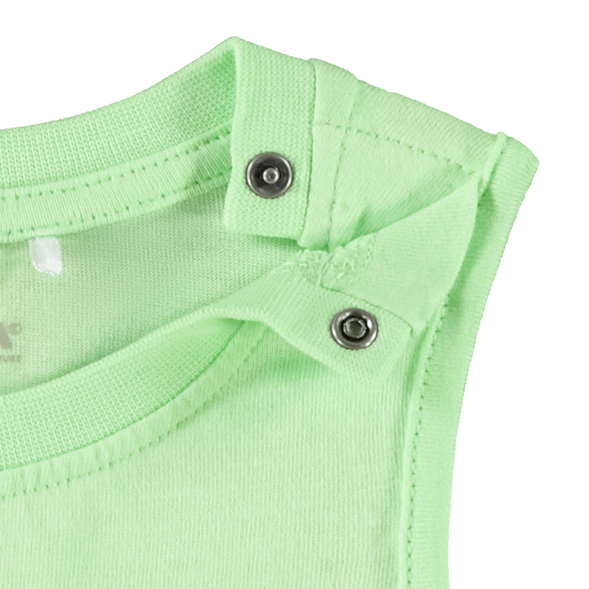 Conjunto de tirantes y pantalón corto con estampado de playa para bebé niño 