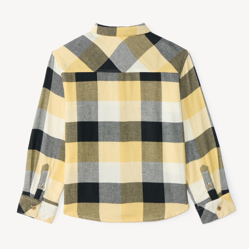 Camisa de cuadros de manga larga para niño 