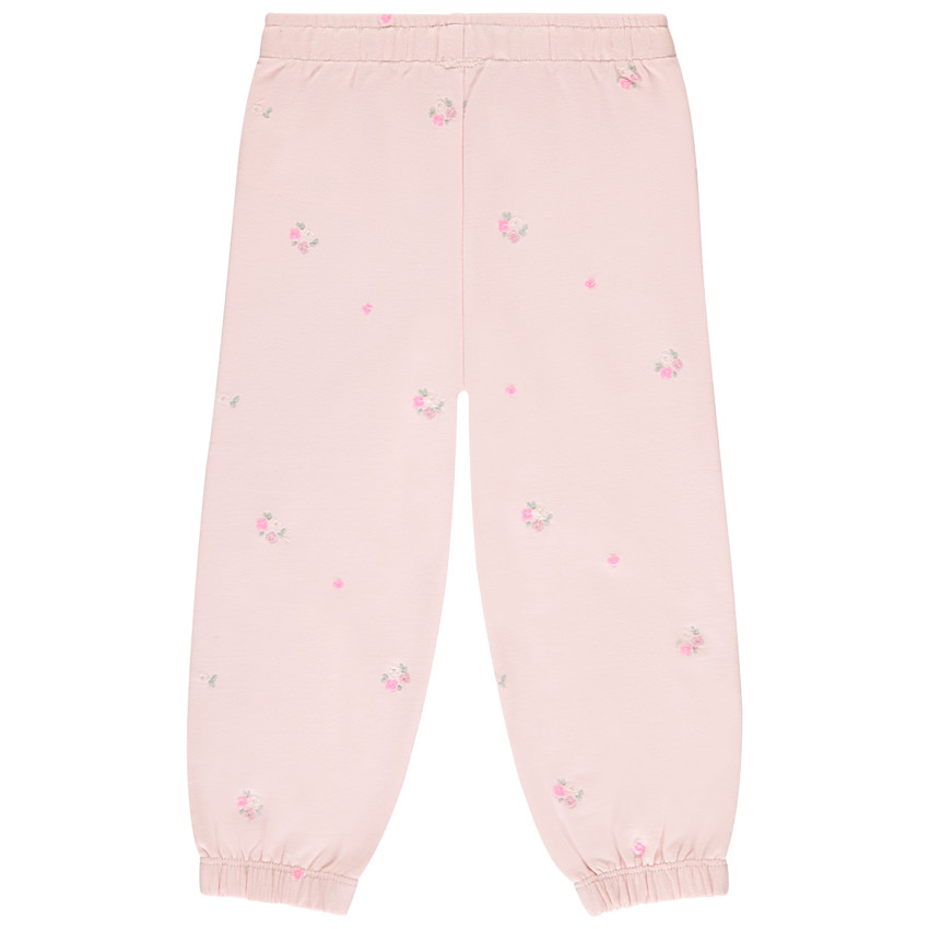 Pantalón jogging de felpa con bordados para bebé niña 