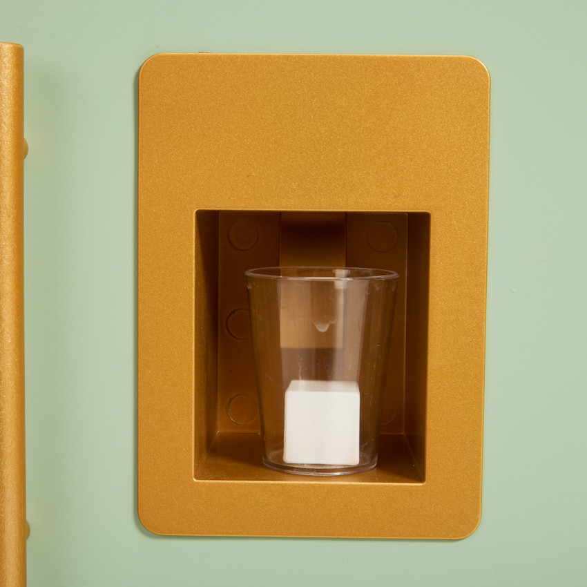 Cocina completa con accesorios de madera 